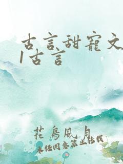 古言甜宠文1v1古言