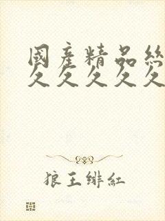 国产精品丝袜久久久久久久