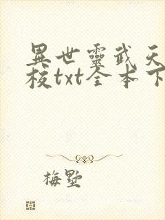 异世灵武天下精校txt全本下载