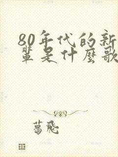 80年代的新一辈是什么歌