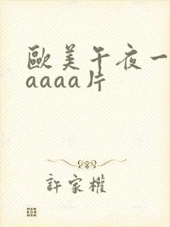 欧美午夜一级aaaaa片