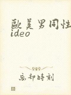 欧美男同性恋video