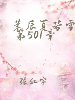 叶辰夏若雪孙怡 第501章