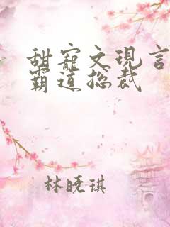 甜宠文现言推荐霸道总裁