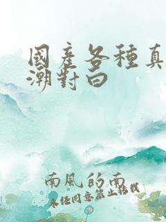 国产各种真实高潮对白