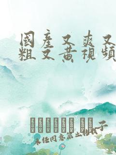 国产又爽又猛又粗又黄视频