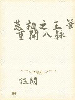 万相之王笔趣阁 重开八脉