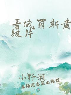 看俄罗斯黄色一级片