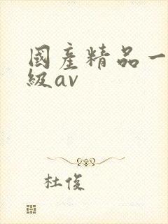 国产精品一级二级av