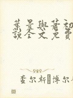 叶晨与萧初然小说全文免费阅读