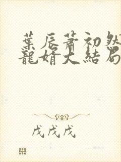 叶辰萧初然上门龙婿大结局