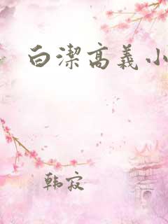 白洁高义小说