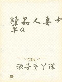 精品人妻少妇嫩草a