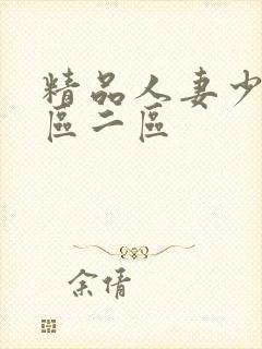 精品人妻少妇一区二区