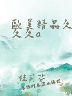 欧美精品久久久久久a