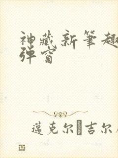 神藏新笔趣阁无弹窗