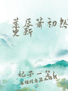叶辰萧初然最快更新
