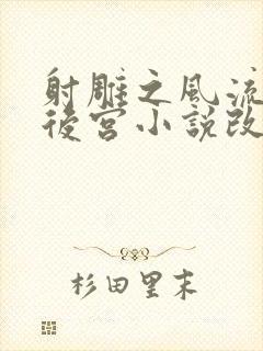 射雕之风流猎艳后宫小说改编自什么