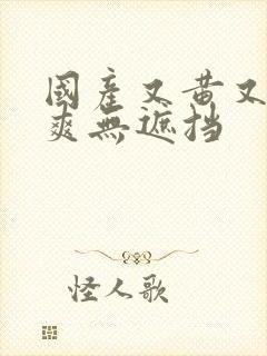 国产又黄又色又爽无遮挡