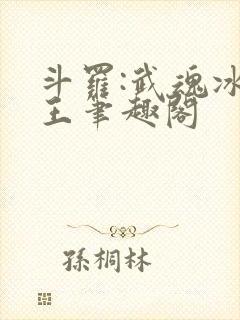 斗罗:武魂冰龙王笔趣阁