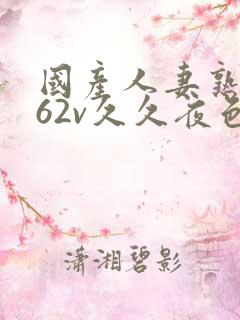 国产人妻熟女a62v久久夜色