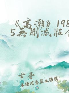 《高潮》1985无删减版全集