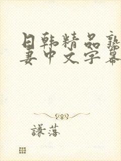 日韩精品熟女人妻中文字幕