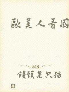 欧美人看国产片