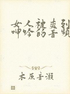 女人被爽到高潮呻吟的音频