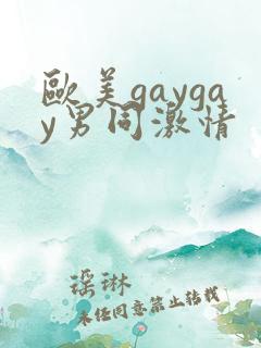 欧美gaygay男同激情