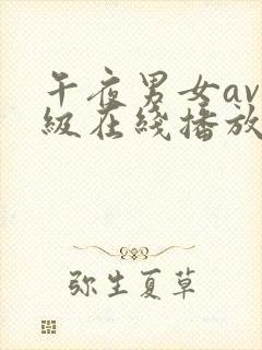 午夜男女av一级在线播放