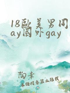18欧美男同gay国外gay