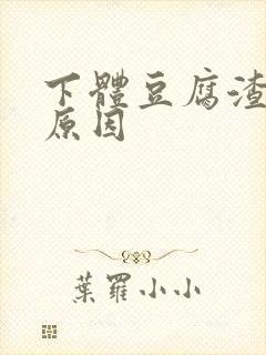 下体豆腐渣白带原因