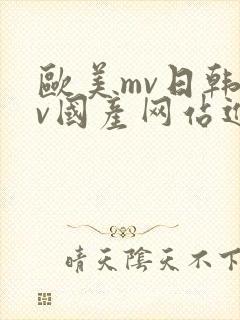 欧美mv日韩mv国产网站进入