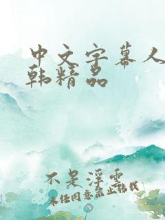 中文字幕人妻日韩精品