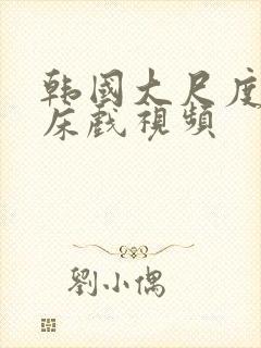 韩国大尺度激情床戏视频