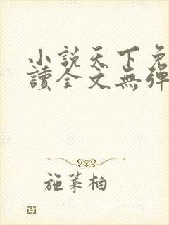小说天下免费阅读全文无弹窗