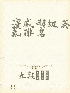 漫威超级英雄人气排名