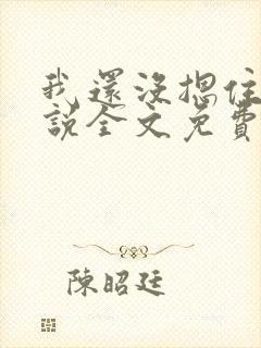 我还没摁住她小说全文免费阅读无弹窗