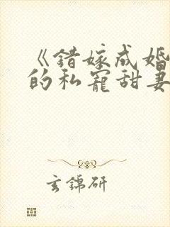 《错嫁成婚总裁的私宠甜妻》