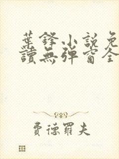 叶锋小说免费阅读无弹窗全文