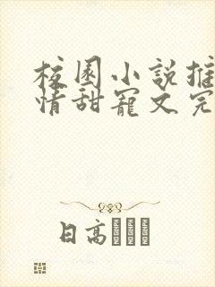 校园小说推荐言情甜宠文完结