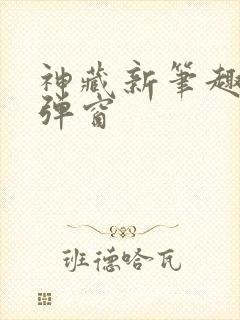 神藏新笔趣阁无弹窗