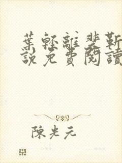 叶轻离裴靳墨小说免费阅读无弹窗