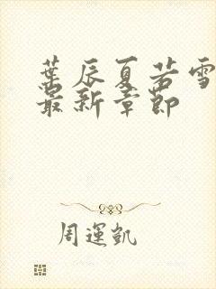 叶辰夏若雪更新最新章节