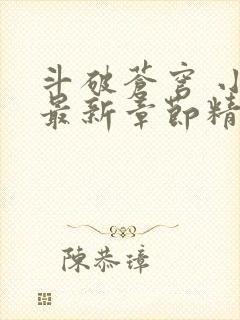 斗破苍穹 小说最新章节精校版