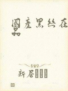 国产黑丝在线精品