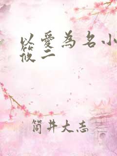 以爱为名小说梦筱二