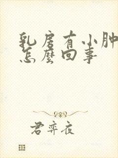 乳房有小肿块是怎么回事