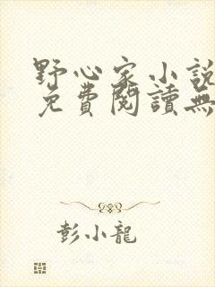 野心家小说全文免费阅读无弹窗